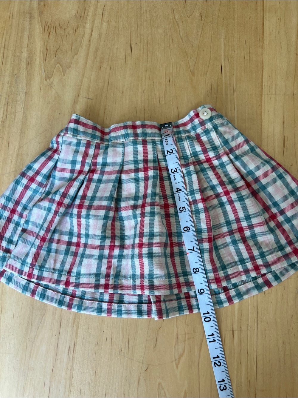 Garanimals Pink and Teal Plaid Infant Skirt - Picture 4 of 5